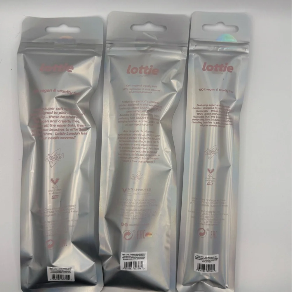 Lottie London Flawless Face Makeup Brush Set (3 pc)
